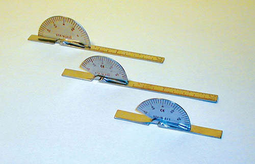 Finger Goniometer 6  Deluxe 180 degree