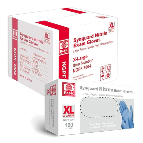 Nitrile Exam Gloves X-Large (100/bx) 10 bxs/case