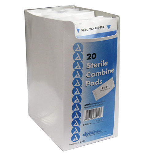 ABD Combine Pad Sterile 5 x9   1 tray (20 per tray)